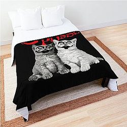Retro Halloween Design Insane Cats Posse Love Cute Kittens  Comforter