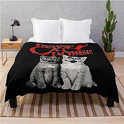 Insane Cat Posse Throw Blanket