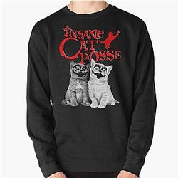 Insane Cat Posse Halloween Pullover Sweatshirt