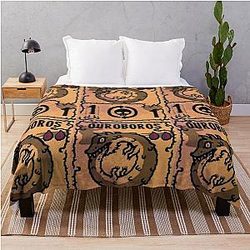 Inscryption Ouroboros Card Throw Blanket