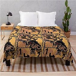 Elk Inscription Throw Blanket