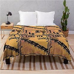 Elk  Encryption Throw Blanket