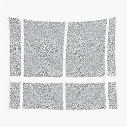 Inscription Glitch Card Tapestry