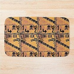 Elk inscription Bath Mat