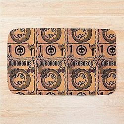 Inscryption Ouroboros Card Bath Mat
