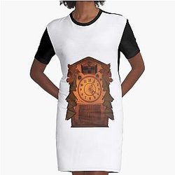 Ins cryption Graphic T-Shirt Dress