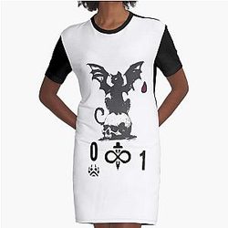 Inscryption Graphic T-Shirt Dress