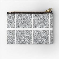 Inscription Glitch Zipper Pouch