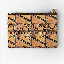 Long Elk Inscription Zipper Pouch