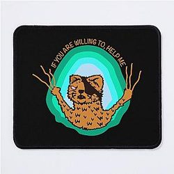 Si usted está dispuesto a ayudarme a la inscripción de gato Mouse Pad
