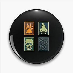 Inscryption Tarjeta de terror Juego Espeluznante sala de Escape Puzzle Pin