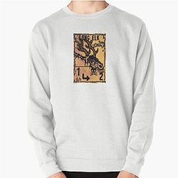 긴 Elk Inscription 스웨터 스웨터