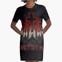 In This Moment Sanctify Graphic T-Shirt Dress