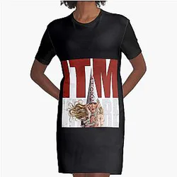In This Moment Graphic T-Shirt Dress