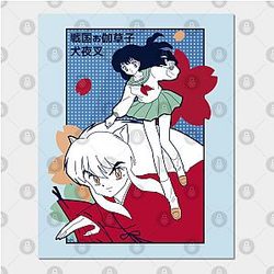 Inuyasha Posters - Inuyasha flowers Poster TP0704