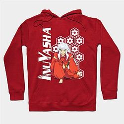 Inuyasha Hoodies - Inuyasha Sitting with Pattern Hoodie TP0704