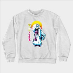 Inuyasha Felpe - Sesshomaru Inuyasha Anime Vaporwave Felpa TP0704
