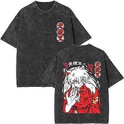 Classic Graphic PTTT0306 Washed  Inuyasha T-Shirts