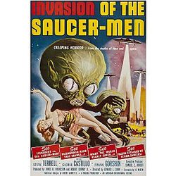VST Science Fiction Horror Movie Poster Invasion of the Saucer Men 24x36