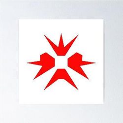 ERRA Red Burst Logo Poster RB1512