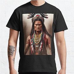 Native American Indian: War Chief Classic T Shirt RB1512