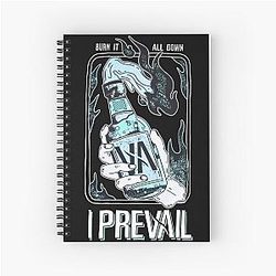 I Prevail - Molly - Black - KINGS ROAD Spiral Notebook