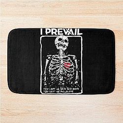I Prevail Alone Skeleton Bath Mat