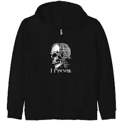 I Prevail Zipped Hoodies - Heavy Metal Skull Design