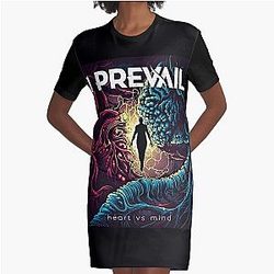 I Prevail Heart Vs Mind Graphic T-Shirt Dress