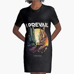 I Prevail Lifelines Cover Graphic T-Shirt Dress