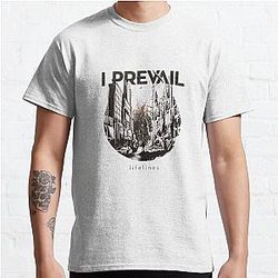 I Prevail Lifelines White Slim Fit T-Shirt - T Shirt For Men Classic T-Shirt