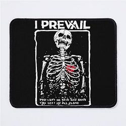 I Prevail Alone Skeleton Mouse Pad