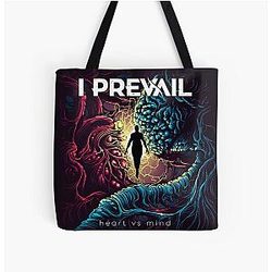 I Prevail Heart Vs Mind All Over Print Tote Bag