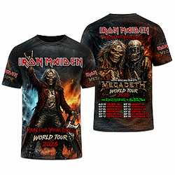 Limited Edition Iron Maiden World Tour 2026 NTMD1707 Iron Maiden T-Shirt