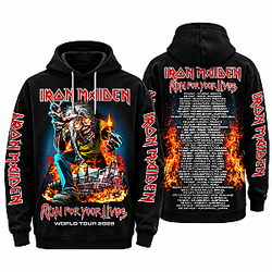 Limited Edition Iron Maiden World Tour 2026 3D NTMD1707 Iron Maiden Hoodie