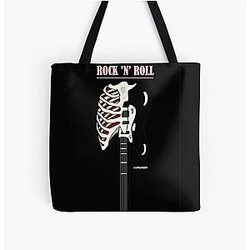 ROCK N ROLL All Over Print Tote Bag RB1208
