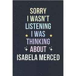 Isabela Merced: Blank Lined Notebook Notepad gift for Isabela Merced fans - 6x9 inches - 110 pages