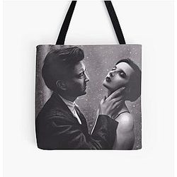 David Lynch and Isabella Rossellini All Over Print Tote Bag