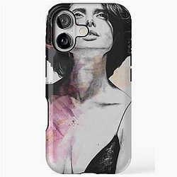 Isabella Rossellini sensual portrait iPhone Tough Case
