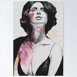 Isabella Rossellini - Sensual Portrait Poster