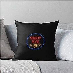 Shut Eye logo, TV show with Isabella Rossellini and KaDee Strickland Throw Pillow