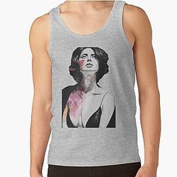 Isabella Rossellini sensual sketch portrait tank top