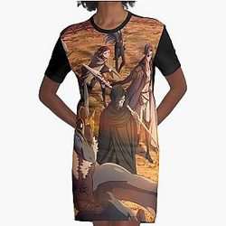 Ishura - Hoshihase Alus and Others  Graphic T-Shirt Dress