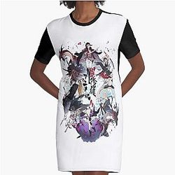 Ishura anime Graphic T-Shirt Dress