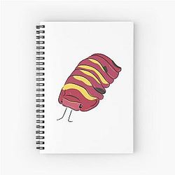 Scarlet Isopod Spiraal Notebook
