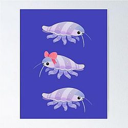 Ribbon giant isopod Poster