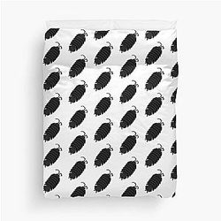 Isopod Silhouette Duvet Cover