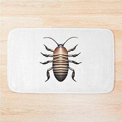 Melkkoe Isopod - Realistische Top View Tekening Bad Mat