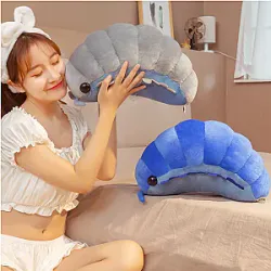 Ins Hot Creative Simulation Insect Plush Giocattoli Soft Cartoon Isopod Cuscino posteriore cuscino