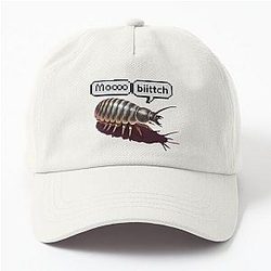 Dairy Cow Isopod - Realistic Top View Drawing  Dad Hat